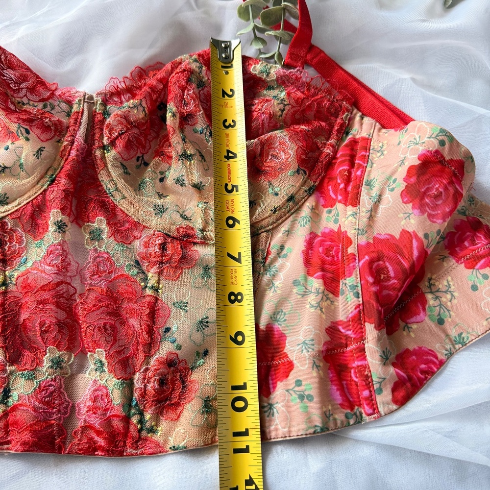 Victoria’s Secret Dream Angels Strapless Corset Top | 36DD | Floral Embroidery | - Picture 13 of 13